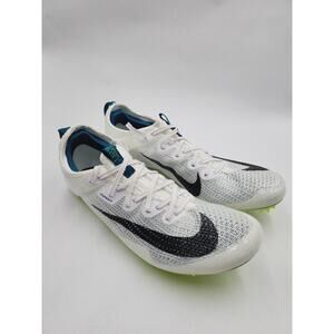 Mens Sz 6 Nike Zoom Superfly Elite 2 FK White Green Spikes / WMNS 7.5 FZ9662-100